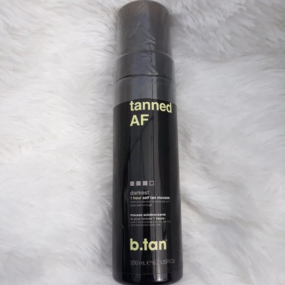 Tanned AF ~ 1 Hour Self Tan Mousse ~ "DARKEST" (6.7 fl oz) SEALED!!! - Picture 3 of 4